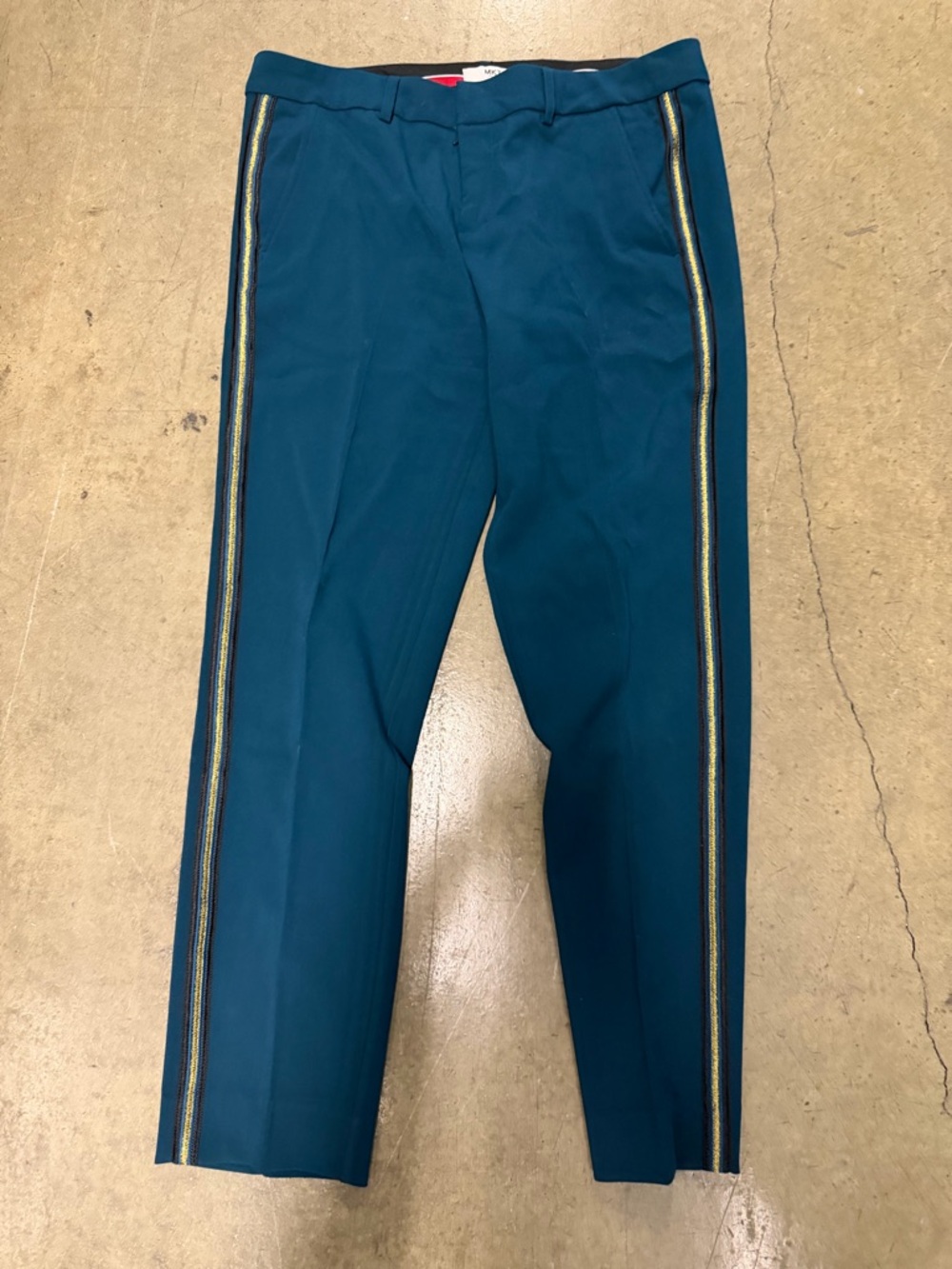 Mkt Studio Teal Women's Trousers with Metallic Side Stripe